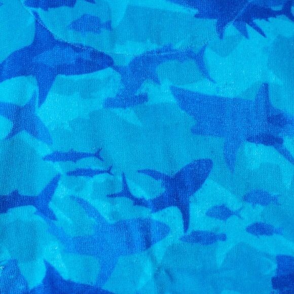 NEW! SAINT EVE Youth Boys Shark Beach CoverUp Robe & UPF50 Swim Trunk 2Piece Set - Picture 9 of 15